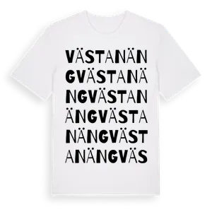 Västanäng ordlek t-shirt – ekologisk bomull t-shirt från Pinshirt
