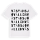 Västansjövallen ordlek t-shirt