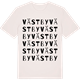 Vintage White t-shirt med Västby ordlek t-shirt