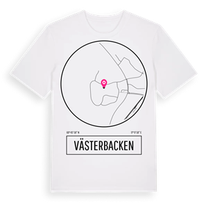 Västerbacken t-shirt – ekologisk bomull t-shirt från Pinshirt