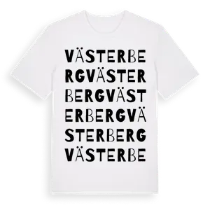 Västerberg ordlek t-shirt – ekologisk bomull t-shirt från Pinshirt
