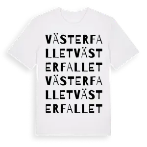 Västerfallet ordlek t-shirt – ekologisk bomull t-shirt från Pinshirt
