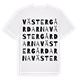 White t-shirt med Västergårdarna ordlek t-shirt