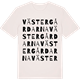 Vintage White t-shirt med Västergårdarna ordlek t-shirt