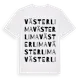 White t-shirt med Västerlima ordlek t-shirt