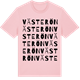 Pink Cotton t-shirt med Västerön ordlek t-shirt