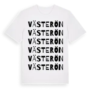 Västerön ordlek t-shirt – ekologisk bomull t-shirt från Pinshirt