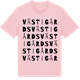 Pink Cotton t-shirt med Västigårds ordlek t-shirt