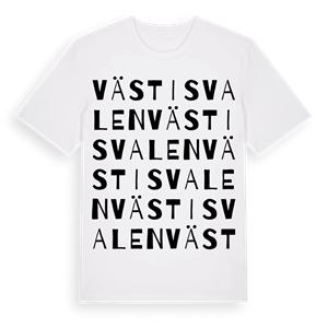 Västisvalen ordlek t-shirt – ekologisk bomull t-shirt från Pinshirt