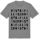 Mid Heather Gray t-shirt med Västra Fallåsen ordlek t-shirt