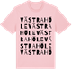 Pink Cotton t-shirt med Västra Höle ordlek t-shirt