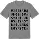 Mid Heather Gray t-shirt med Västra Öjungsbo ordlek t-shirt