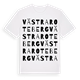 White t-shirt med Västra Roteberg ordlek t-shirt