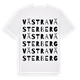 White t-shirt med Västra Västerberg ordlek t-shirt