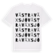 White t-shirt med Västra Växsjö ordlek t-shirt