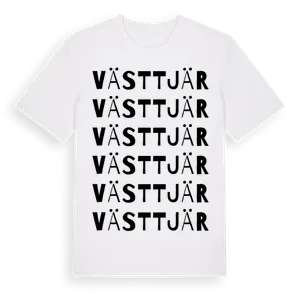 Västtjär ordlek t-shirt – ekologisk bomull t-shirt från Pinshirt