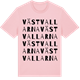 Pink Cotton t-shirt med Västvallarna ordlek t-shirt