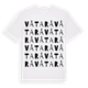 White t-shirt med Våtarå ordlek t-shirt