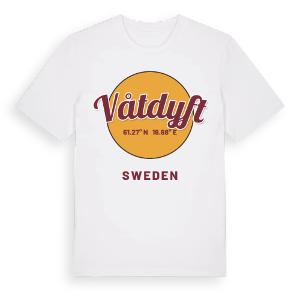 Våtdyft cirkel t-shirt – ekologisk bomull t-shirt från Pinshirt