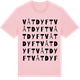Pink Cotton t-shirt med Våtdyft ordlek t-shirt