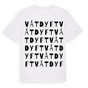 Våtdyft ordlek t-shirt – ekologisk bomull t-shirt från Pinshirt