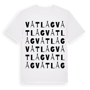 Våtlåg ordlek t-shirt – ekologisk bomull t-shirt från Pinshirt
