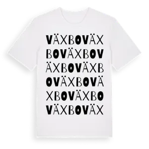Växbo ordlek t-shirt – ekologisk bomull t-shirt från Pinshirt