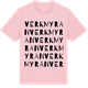 Pink Cotton t-shirt med Verkmyran ordlek t-shirt