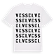 White t-shirt med Vessel ordlek t-shirt