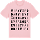 Pink Cotton t-shirt med Viby fäbodar ordlek t-shirt