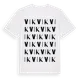 White t-shirt med Vik ordlek t-shirt