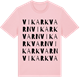 Pink Cotton t-shirt med Vikarkvarn ordlek t-shirt