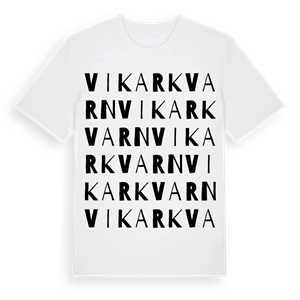 Vikarkvarn ordlek t-shirt – ekologisk bomull t-shirt från Pinshirt