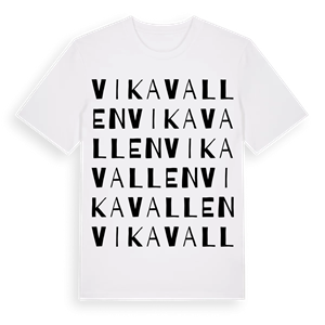 Vikavallen ordlek t-shirt – ekologisk bomull t-shirt från Pinshirt