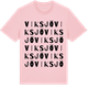 Pink Cotton t-shirt med Viksjö ordlek t-shirt