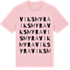 Pink Cotton t-shirt med Viksmyra ordlek t-shirt