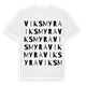 White t-shirt med Viksmyra ordlek t-shirt