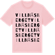 Pink Cotton t-shirt med Villnäsberget ordlek t-shirt