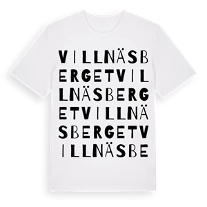 Villnäsberget ordlek t-shirt – ekologisk bomull t-shirt från Pinshirt