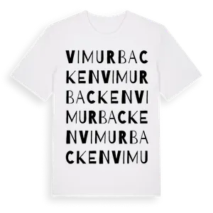 Vimurbacken ordlek t-shirt – ekologisk bomull t-shirt från Pinshirt