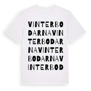 Vinterbodarna ordlek t-shirt – ekologisk bomull t-shirt från Pinshirt