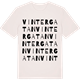 Vintage White t-shirt med Vintergatan ordlek t-shirt