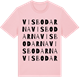 Pink Cotton t-shirt med Visbodarna ordlek t-shirt