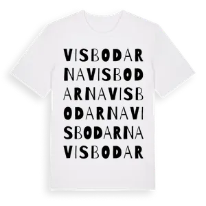 Visbodarna ordlek t-shirt – ekologisk bomull t-shirt från Pinshirt