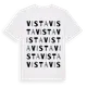 White t-shirt med Vista ordlek t-shirt
