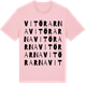 Pink Cotton t-shirt med Vitörarna ordlek t-shirt
