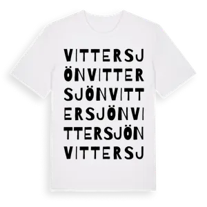 Vittersjön ordlek t-shirt – ekologisk bomull t-shirt från Pinshirt