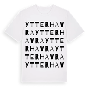 Ytterhavra ordlek t-shirt – ekologisk bomull t-shirt från Pinshirt