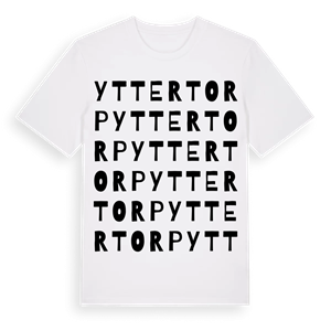 Yttertorp ordlek t-shirt – ekologisk bomull t-shirt från Pinshirt