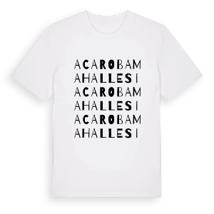 Acaroba Mahallesi ordlek t-shirt – ekologisk bomull t-shirt från Pinshirt